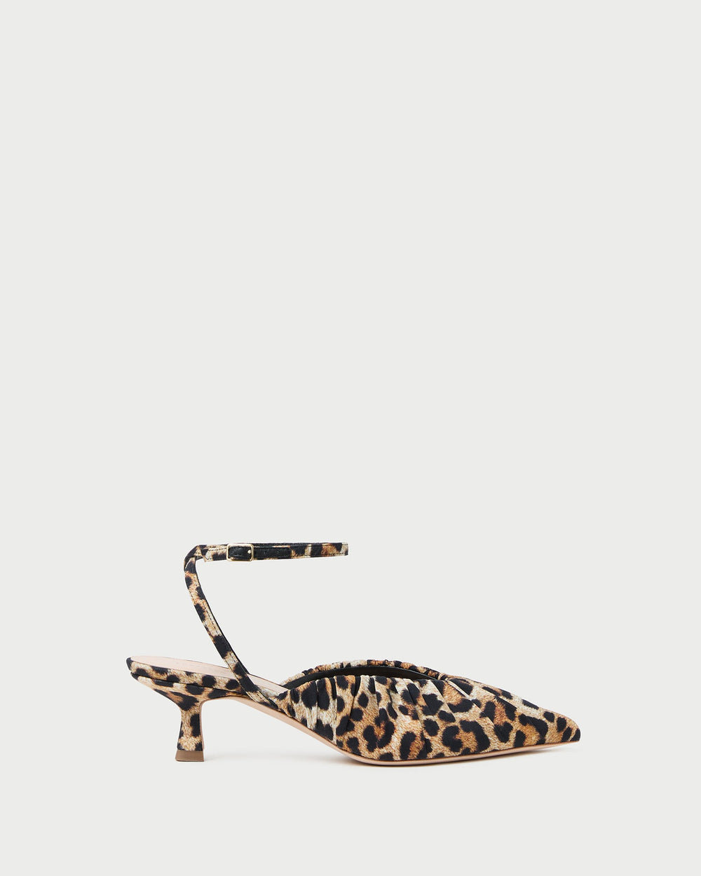 Rio Leopard Jersey Kitten Heel