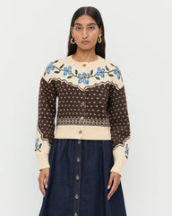 Idris Intarsia Cardigan