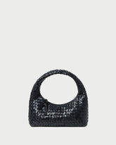 Mercer Black Woven Shoulder Bag