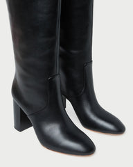 Goldy Black Wide-Calf Boot