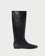 Tilly Black Leather Tall Boot