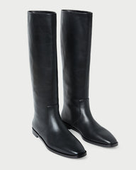 Tilly Black Leather Tall Boot