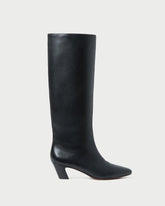 Marley Black Leather Tall Boot