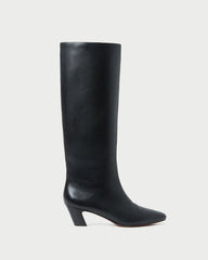 Marley Black Leather Tall Boot