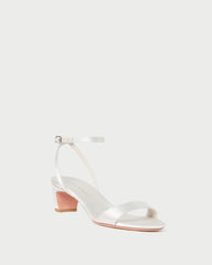 Loeffler Randall Alice Cream Satin Sandal | Women Heeled Sandals