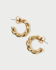 Loeffler Randall Atlas Gold Twisted Hoop Earrings L Jewelry L Accessories | Women Accessories