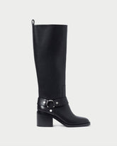Loeffler Randall Audrey Black Tall Engineer Boot L Tall Boots L Footwear | Women Boots
