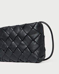 Loeffler Randall Auzeen Black Woven Shoulder Bag | Women Shoulder Bags