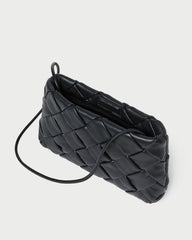 Loeffler Randall Auzeen Black Woven Shoulder Bag | Women Shoulder Bags