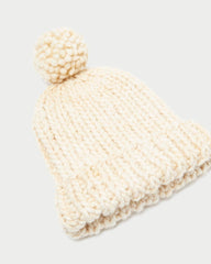 Loeffler Randall Ava Cream Knit Pompom Hat L Soft Accessories L Accessories | Women Soft Accessories