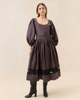 Loeffler Randall Aylee Navy/Rust Plaid Skirt | Women Bottoms