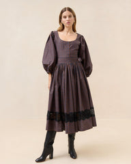 Loeffler Randall Aylee Navy/Rust Plaid Skirt | Women Bottoms