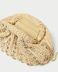 Loeffler Randall Bailey Natural/Crystal Dome Clutch L Clutches L Handbags | Women Clutches