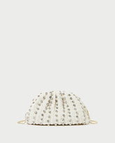 Loeffler Randall Bailey White/Crystal Dome Clutch L Clutches L Handbags | Women Clutches