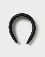 Loeffler Randall Bellamy Black Satin Puffy Headband I Hair Accessories I Accessories | Women Accessories
