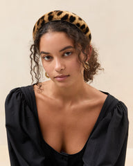 Loeffler Randall Bellamy Leopard Puffy Headband | Women Accessories