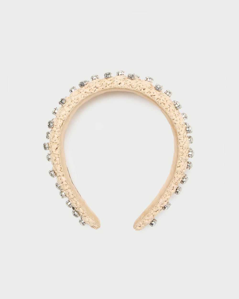 Loeffler Randall Bellamy Natural/Crystal Puffy Headband I Hair Accessories I Accessory | Women Accessories