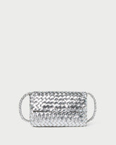 Loeffler Randall Billie Silver Leather Shoulder Bag | Women Shoulder Bags