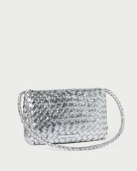 Loeffler Randall Billie Silver Leather Shoulder Bag | Women Shoulder Bags