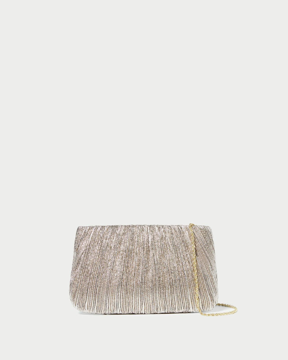 Loeffler Randall Brit Champagne Flat Pleated Clutch L Clutches L Handbags | Women Clutches