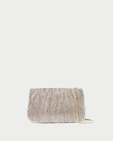 Loeffler Randall Brit Champagne Flat Pleated Clutch L Clutches L Handbags | Women Clutches