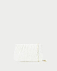 Loeffler Randall Brit White Lace Flat Clutch L Clutches L Handbags | Women Clutches