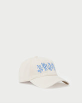 Loeffler Randall Cairo Natural/Blue Embroidered Cap L Hats L Accessories | Women Accessories