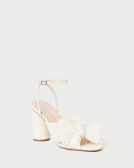 Loeffler Randall Camellia Bow Heel Pearl | Women Heeled Sandals