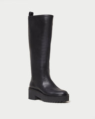 Loeffler Randall Carlee Black Tall Lug Boot I Tall Boots I Footwear | Women Boots