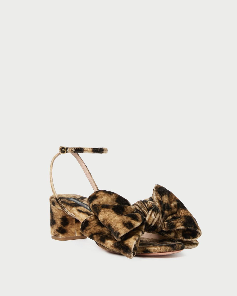 Loeffler Randall Carmen Leopard Velvet Bow Sandal | Women Heeled Sandals