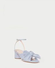 Loeffler Randall Dahlia Blue Bow Low Heel | Women Heeled Sandals