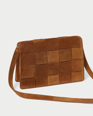 Loeffler Randall Delphine Cacao Suede Shoulder Bag L Crossbodies L Handbags | Women Shoulder Bags