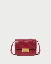 Loeffler Randall Desi Wine Woven Leather Crossbody | Women Crossbodies