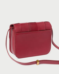 Loeffler Randall Desi Wine Woven Leather Crossbody | Women Crossbodies