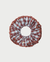Loeffler Randall Felice Maroon Layered Scrunchie | Women Accessories