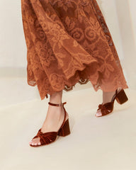 Loeffler Randall Fiamma Sienna Knot Mid-Heel Sandal L Heeled Sandals L Footwear | Women Heeled Sandals