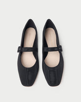 Loeffler Randall Ginger Black Moiré Mary Jane L Flats L Footwear | Women Flats & Loafers