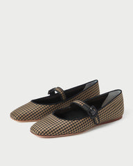 Loeffler Randall Ginger Brown/Black Check Mary Jane L Flats L Footwear | Women Flats & Loafers