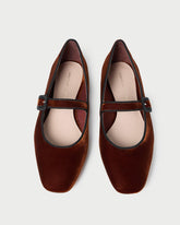 Loeffler Randall Ginger Sienna Velvet Mary Jane | Women Flats & Loafers