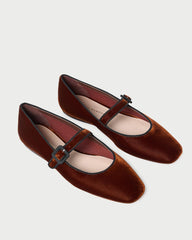 Loeffler Randall Ginger Sienna Velvet Mary Jane | Women Flats & Loafers