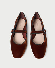 Loeffler Randall Ginger Sienna Velvet Mary Jane | Women Flats & Loafers