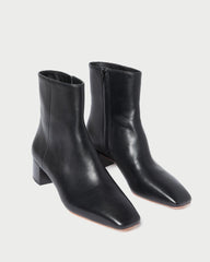 Loeffler Randall Ginny Black Leather Ankle Boot | Women Boots