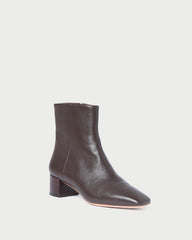 Loeffler Randall Ginny Dark Brown Leather Ankle Boot | Women Boots