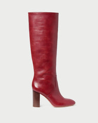 Loeffler Randall Goldy Wine Leather Tall Boot | Women Boots