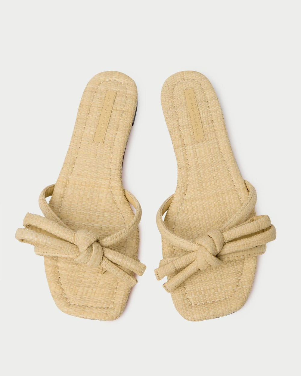 Loeffler Randall Hadley Natural Bow Sandal L Flat Sandals L Footwear | Women Flat Sandals