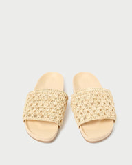Loeffler Randall Henri Natural Crochet Leather Sandal L Flat Sandals L Footwear | Women Flat Sandals