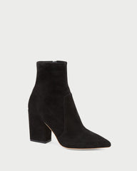 Loeffler Randall Isla Black Suede Slim Ankle Bootie L Ankle Boots L Footwear | Women Boots
