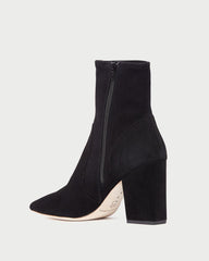 Loeffler Randall Isla Black Suede Slim Ankle Bootie L Ankle Boots L Footwear | Women Boots