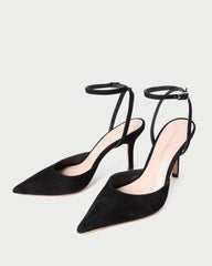 Loeffler Randall Jaden Black Suede Pump | Women Pumps & Mules