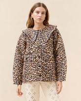 Loeffler Randall James Watercolor Leopard Workwear Jacket | Women Outerwear